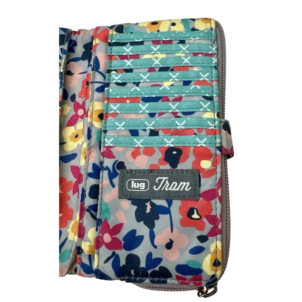 Lug Tram 2 RFID Wallet Wildflower Multicolor Floral Travel 4